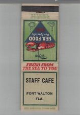 Matchbook Cover Staff Cafe Fort Walton, FL picture
