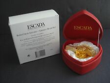 Vintage Escada Margaretha Ley Perfume 0.5fl oz/15ml Bottle In Heart Shaped Box picture