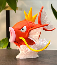 Pokemon Magikarp 14cm Figure on Water Splash Base Custom 3D Printed Statue picture