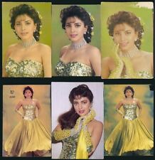Bollywood actress Juhi Chawla. 6 rare postcards picture