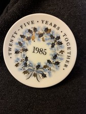 vintage 1985 hallmark keepsake ornaments 25 Years Together  Wedding Porcelain picture