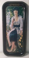 Vintage Drink Coca Cola Coke 1973 Rectangular Tin Serving Tray Gilmore Girl picture