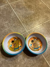 2 Vintage Zak Designs Scooby Doo Childs Bowl Melamine 1999 HTF picture