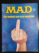 MAD MAGAZINE #166 VINTAGE APRIL 1974 ICONIC BIRD  COVER DON MARTIN ART FN picture
