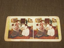 VINTAGE STEREOVIEW STEREOSCOPES CARD FUNNY A CHOICE BIT OF GOSSIP picture