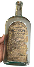 Antique c1894 Dr McLean's Cordial Blood Purifier Label Bottle St Louis Missouri picture