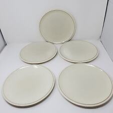 Denby-Langley Energy Lunch plate Cream Glazed Stoneware plates Lot of 5 picture