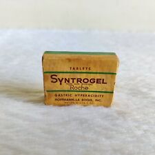 1950s Vintage Hoffmann-La Syntrogel Roche Medicine Empty Cardboard Box USA CB314 picture