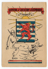 Luxembourg Liberation 10 September 1944 WWII Patriotic Nehel Artist Postcard L2 picture