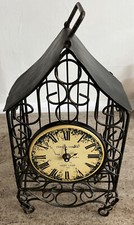 Pierat & Garein Vintage Bird Cage with battery operated clock picture