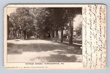 Tunkhannock PA-Pennsylvania, Scenic View Putnam Street, Antique Vintage Postcard picture