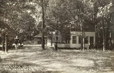 Cedar Lake WI Wisconsin Oak Lodge Cottages 1922 RPPC Photo Postcard COPY picture