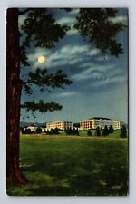 Oteen NC-North Carolina, U.S Veterans' Facility at Night, Vintage Postcard picture