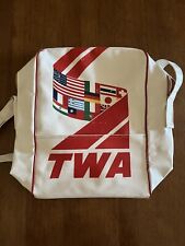 TWA Airlines Vintage Leather Bag picture