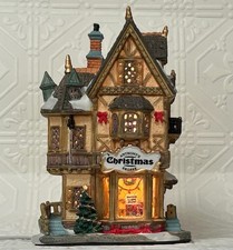 Lemax Carole Towne Anthony's Christmas Shoppe Lighted Victorian Village 2014 picture