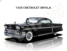 1958 Chevrolet Impala Metal Sign 9