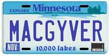Macgyver TV Show Minnesota License Plate picture