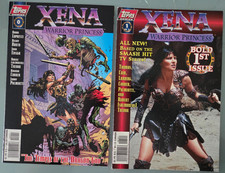 XENA WARRIOR PRINCESS #0 & 1 (1997) TOPPS COMICS PHOTO COVER TEMPLE DRAGON GOD picture