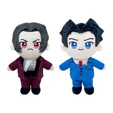 Ace Attorney Anime Figure Plush Doll Edgeworth Phoenix Toy Christmas Party Gift picture