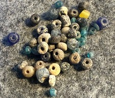 20 Original Tellico Glass Trade Beads Cherokee Indian East Tennessee picture