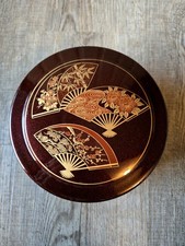 Vintage Japanese Lacquer Style Plastic Box 6.25