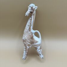 Vintage Giraffe Figurine 7.5” Enesco Japan Marble Cake Zoo Spaghetti Trim Nice picture