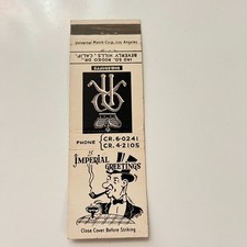 Romanoffs So Rodeo Dr Beverly Hills CA Vintage Matchbook Cover TMB56-2 picture