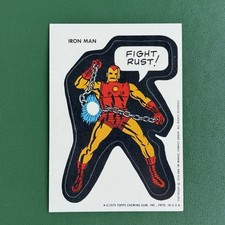 1974-1975 Topps Marvel Iron Man Comic Superhero Sticker Card picture