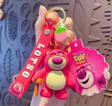New Disney Toy Story Lotso Bear 3D PVC Bags Hanger Pendant Keychains Key Rings picture