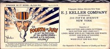 Vintage E.J. Keller Co. - NYC Ink Blotter - Uncle Sam picture