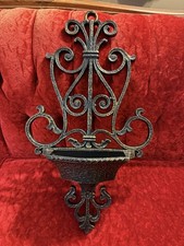 Vintage Faux Wrought Iron Homco Home Interiors 1972 Wall Pocket 24