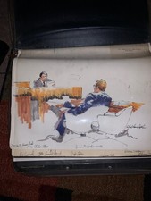 1973 Kerner Trial Courtroom Sketch By Karl Louis Jensen James Thompson Governor picture