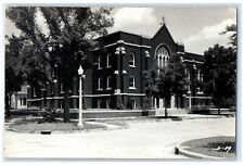 c1940s Church Car Accident Funeral Abilene Kansas KS RPPC Photo Vintage Postcard picture