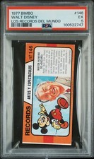 1977 BIMBO LOS RECORDS DEL MUNDO #146 WALT DISNEY PSA 5 picture