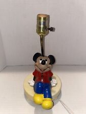 Vintage 1979 Walt Disney Mickey Mouse Child Nursery Night Light Lamp . Tested picture