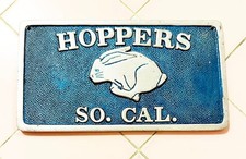 Vintage Car Club Aluminum Plaque Hoppers So. Cal. California Hot Rod Racing picture