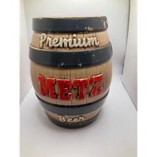 Vintage 1950's Premium Metz Beer Keg Ceramic Bank - 8