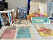 Vintage Disney World Collectibles Lot Map, Guide, Post Cards, 1982 Tencennial picture