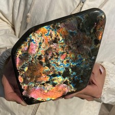 5.9LB Natural Labradorite Crystal Quartz Rough Mineral Specimen Healing picture