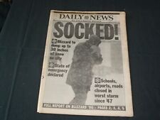1996 JANUARY 8 NEW YORK DAILY NEWS NEWSPAPER - BLIZZARD BURIES NYC - NP 3587 picture