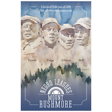 Negro Leagues Mount Rushmore Postcard Set Satchel Paige Bell Mt. Numbered to 500 picture