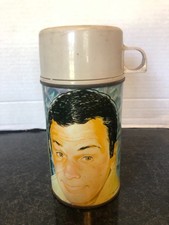 Vintage 1966 Don Adams Get Smart Metal Thermos Bottle w/ Cup No Lunchbox picture