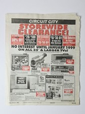 Circuit City 1998 Storewide Computer Clearance NEC 8 Page Vintage Circular picture