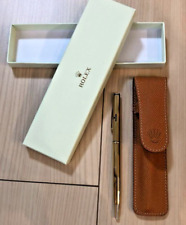 UNUSED ROLEX Ballpoint pen & Leather pen case with original Box from Japan picture