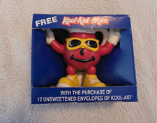 Vintage 1990's Kraft Kool-Aid Man Mascot PVC Figure Yellow Sunglasses picture