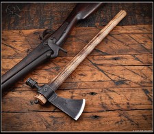 RMJ Tactical Tomahawk Patriot 6150 Head Ash Wooden Handle picture