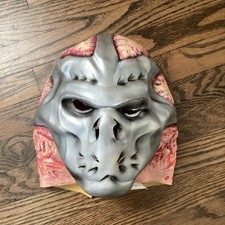 Vintage 2001 Jason Voorhees Friday The 13th Movie Latex Mask Costume  picture