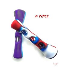 2 X 3.2 inch One Hitter Tobacco Smoking Silicone Hand Pipe SAME DAY SHIP picture