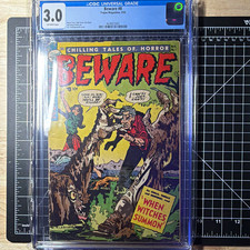 Beware #8 (Trojan Magazines 1954) CGC 3.0 Indian Witch Doctor Sid Check picture