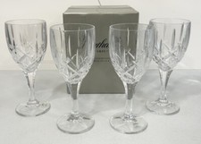 Gorham Crystal Lady Anne Signature Pattern Set of 4 Wine Goblets 7 1/2 / New picture